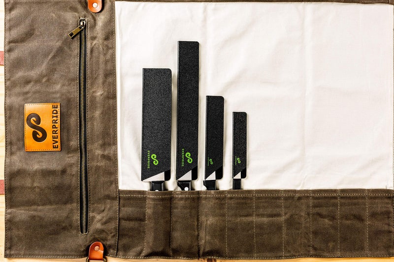 EVERPRIDE Chef Knife Sheath Set (4-Piece Set) Universal Blade Edge Cover Guards for Chefâ€™s and Kitchen Knives â€“ Durable, BPA-Free, Felt Lined, Sturdy ABS Plastic â€“ Knives Not Included - Image 5